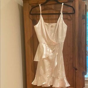 Elegant creamy white  Ruffle Dress